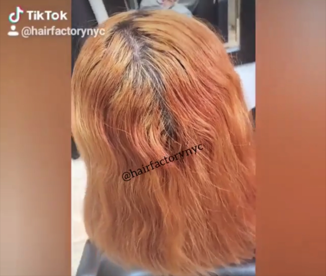 will purple cover orange hair