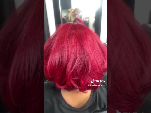 Transforming Black Hair To Radiant Ruby Red 